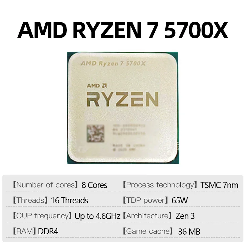 CPU AMD Ryzen 7 5700X Overcloc - Amd Cpu Ryzen 7 recensione e prezzo