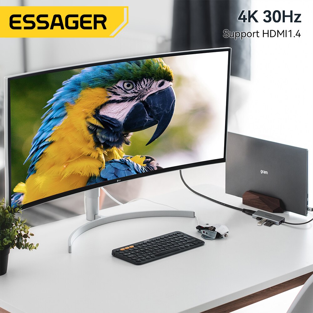 Essager 5 in 1 USB C HUB HDMI- - Docking Station Usb C recensione e prezzo
